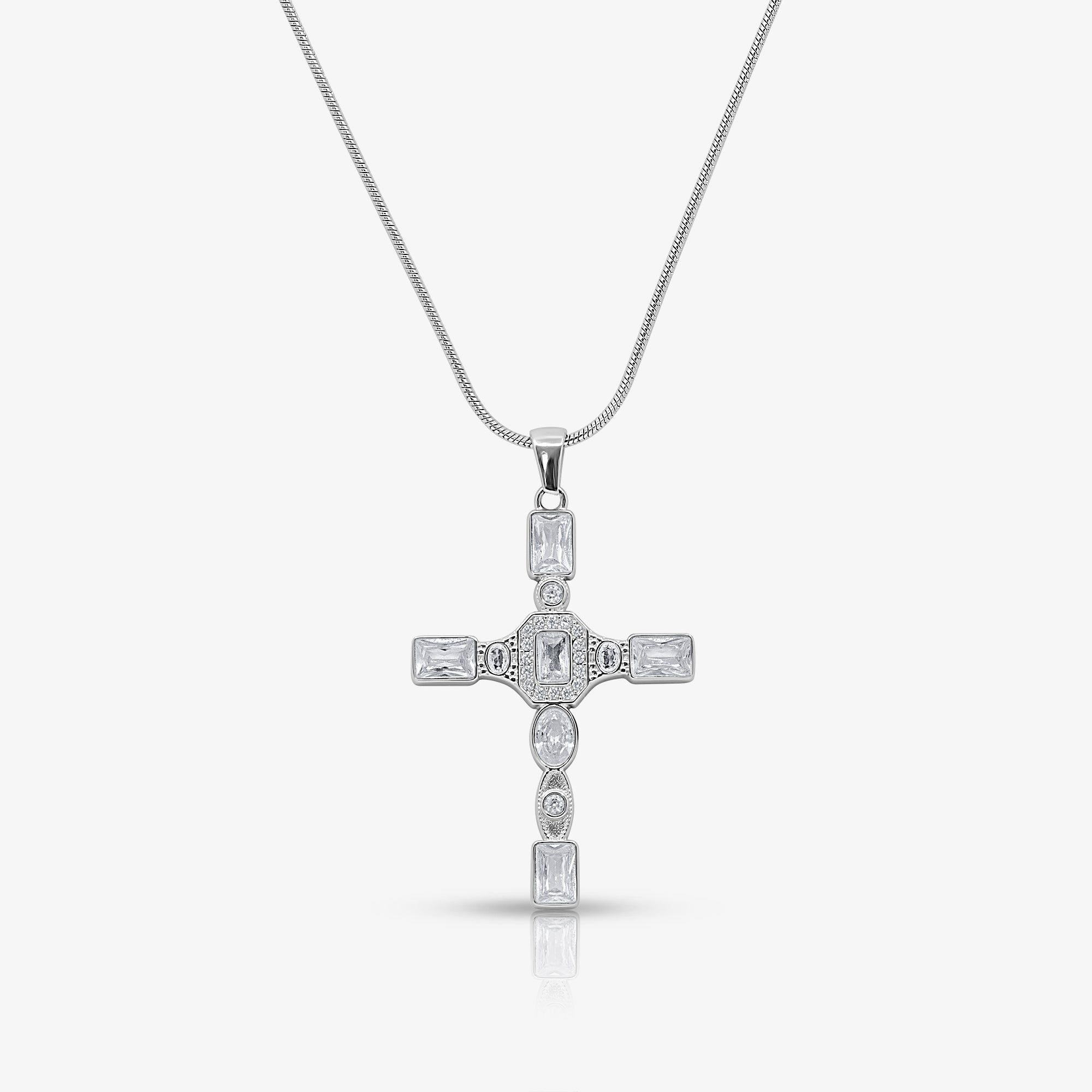 Gem Up Cross Necklace - Vantage Jewelry