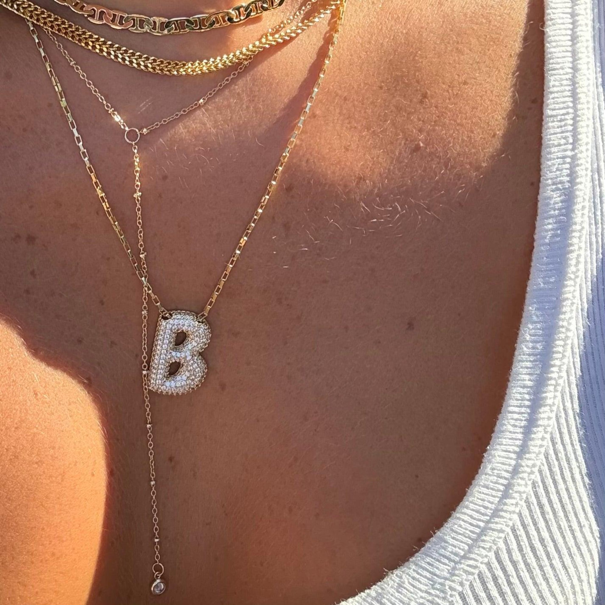 Dazzling Lariat Necklace - Vantage Jewelry