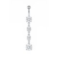 Twinkle Drop Belly Ring - Vantage Jewelry