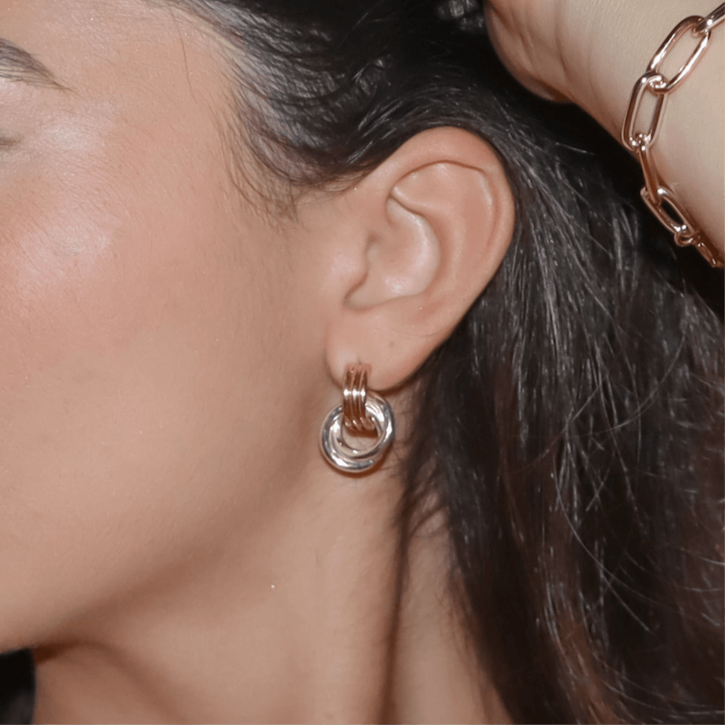 Interlock Earrings - Vantage Jewelry