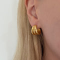 Triple Threat Earrings - Vantage Jewelry