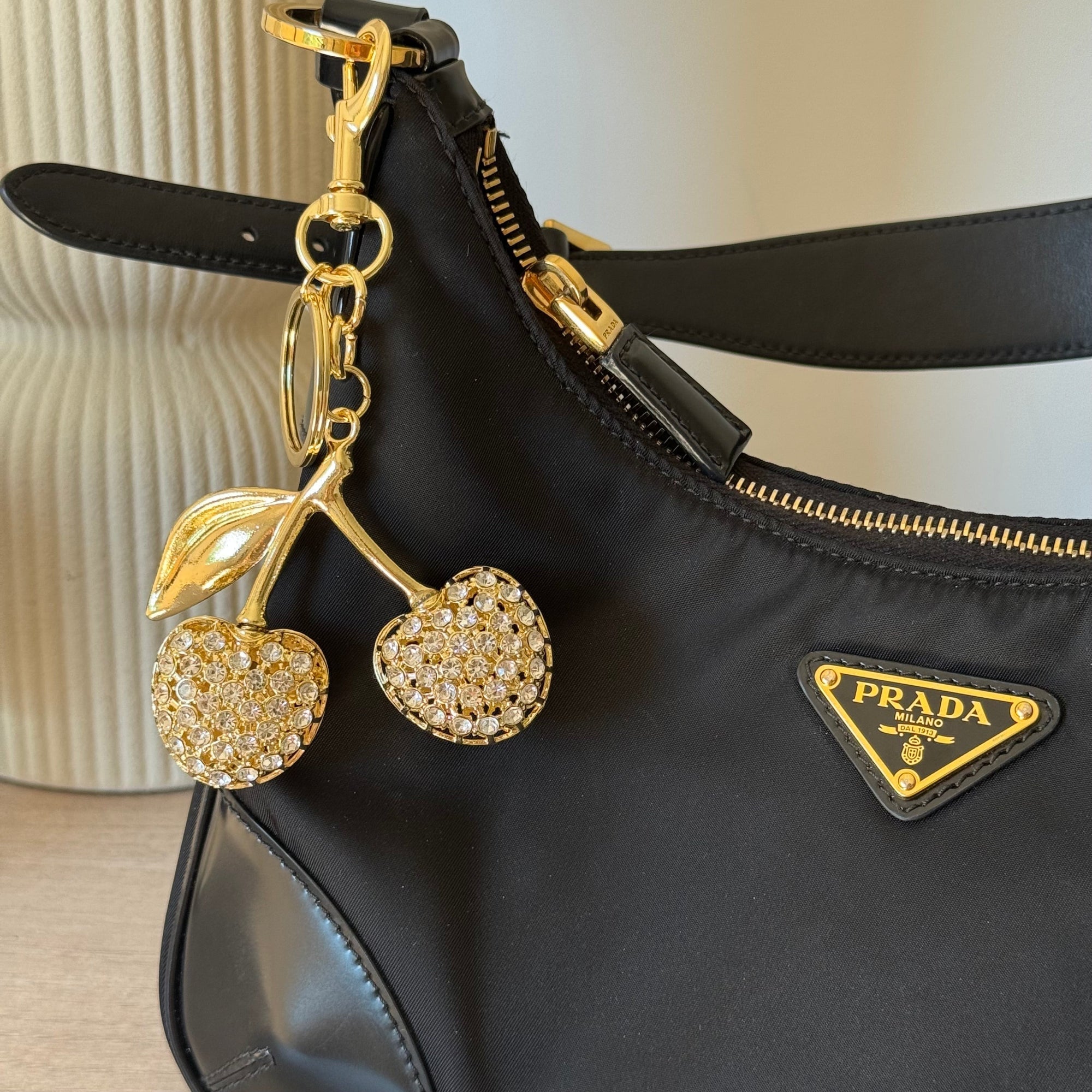 Cherry Explosion Bag Charm - Vantage Jewelry