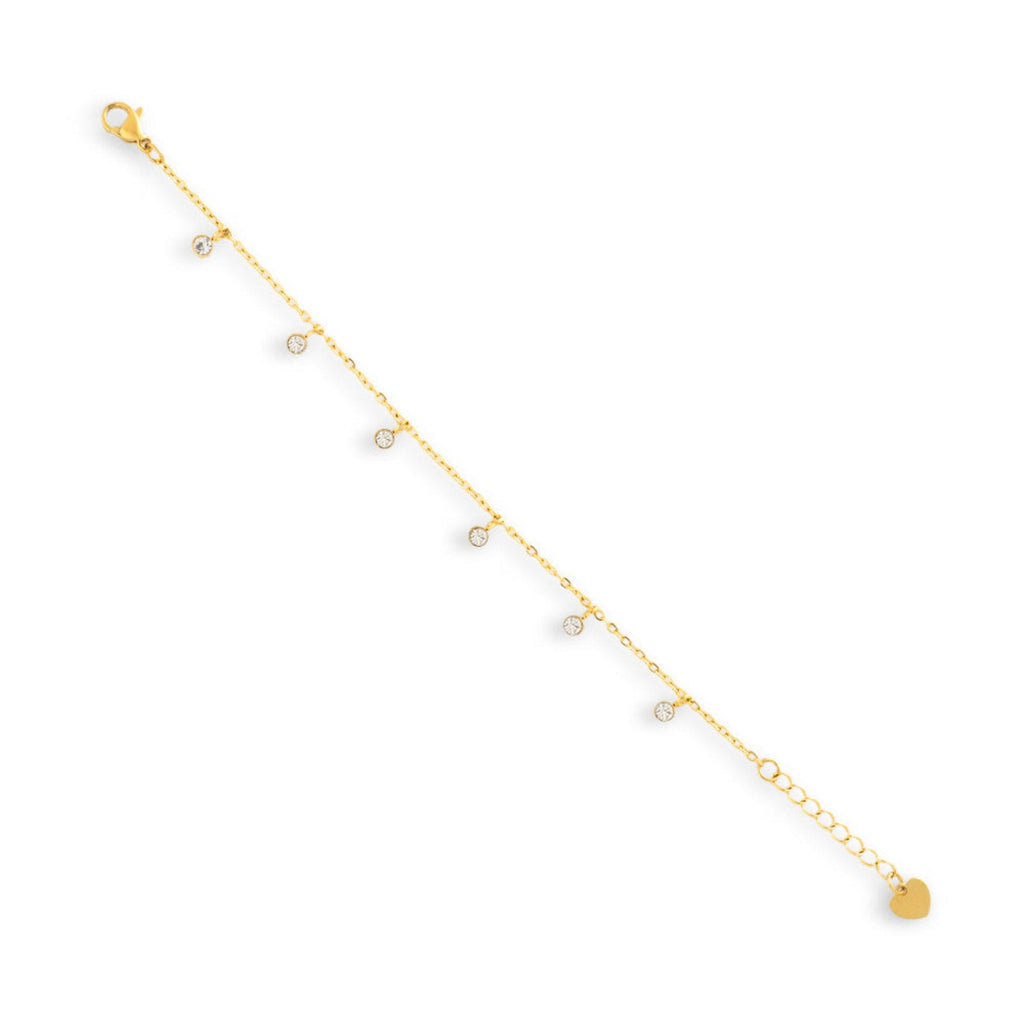 Dainty Crystal Drop Bracelet - Vantage Jewelry