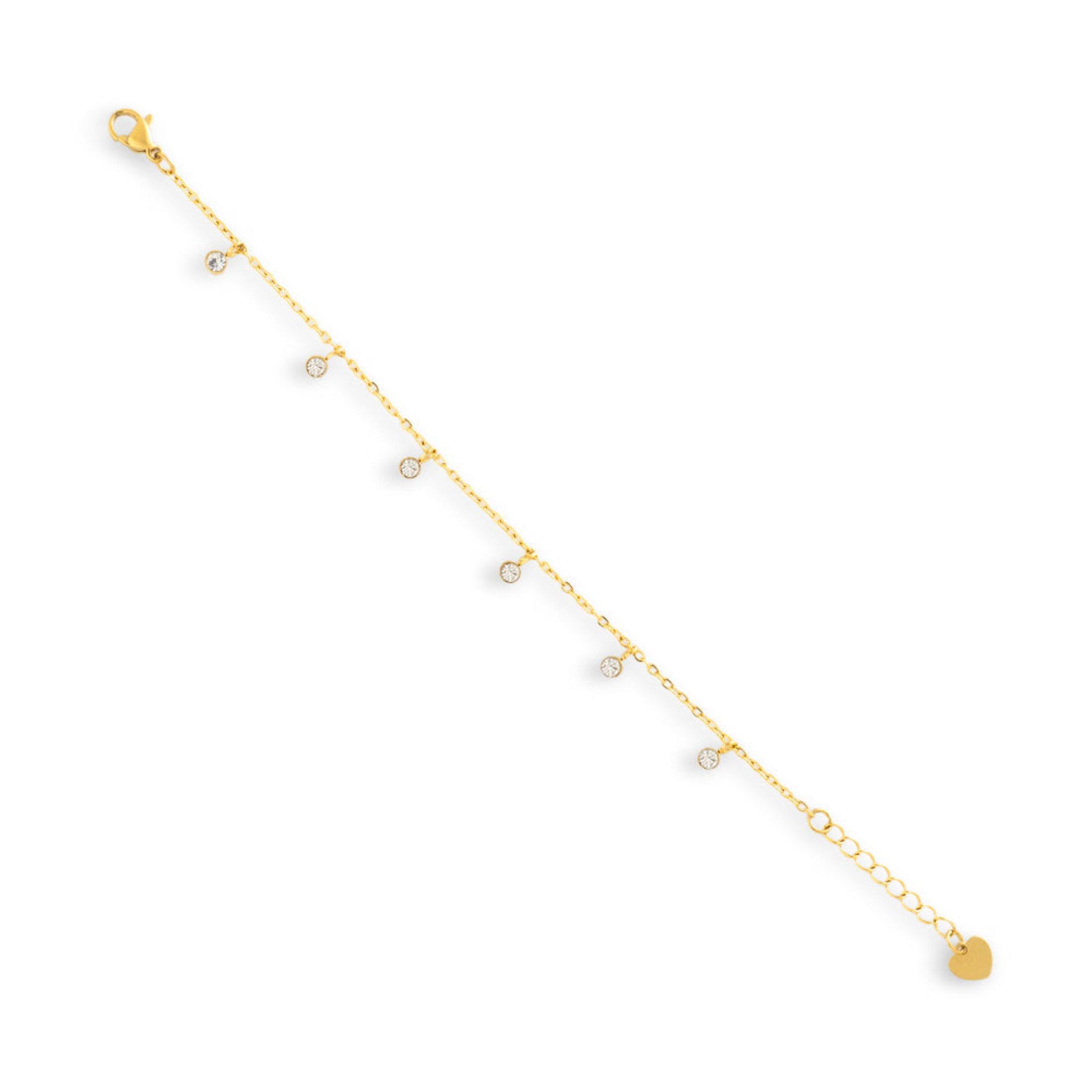 Dainty Crystal Drop Bracelet - Vantage Jewelry