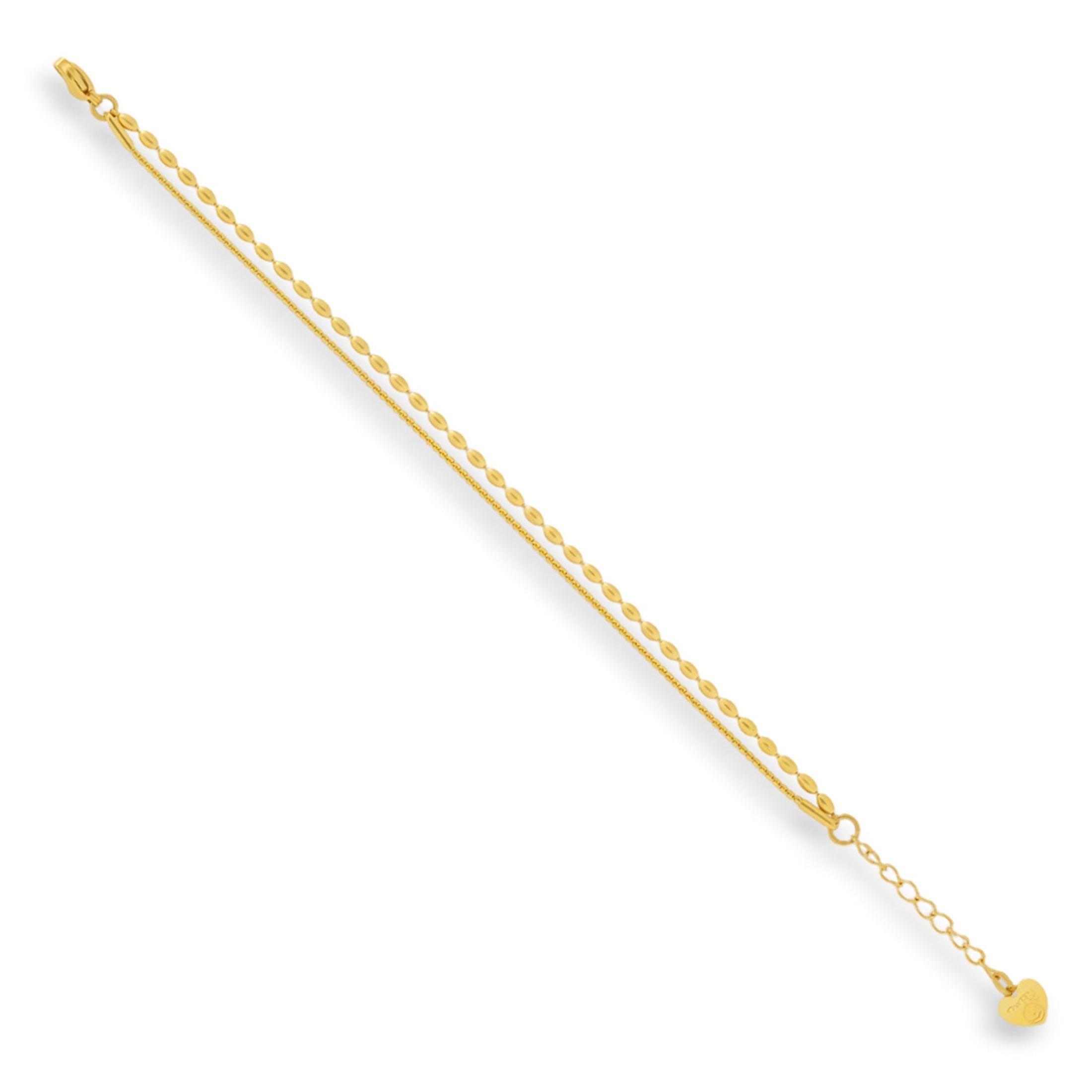 Textured Dual Chain Bracelet - Vantage Jewelry