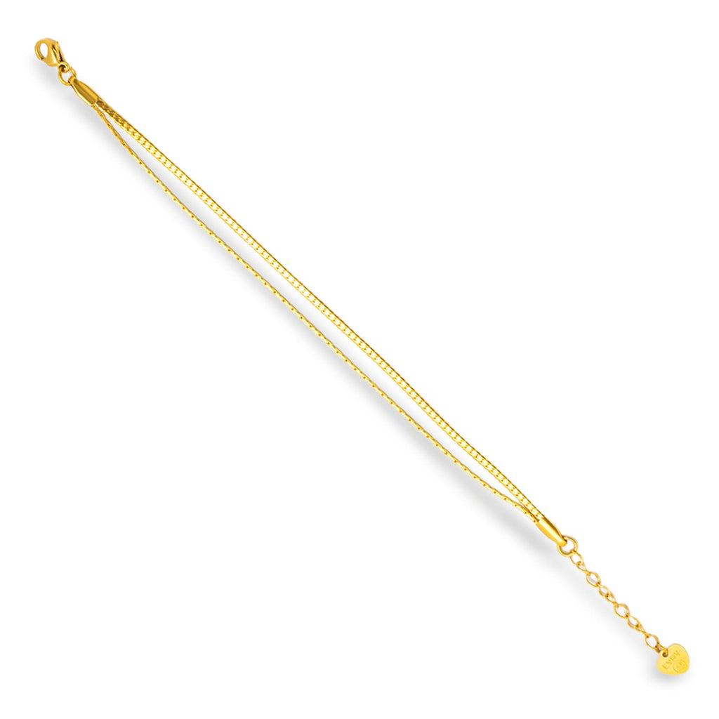 Dual Strand Box Chain Bracelet - Vantage Jewelry
