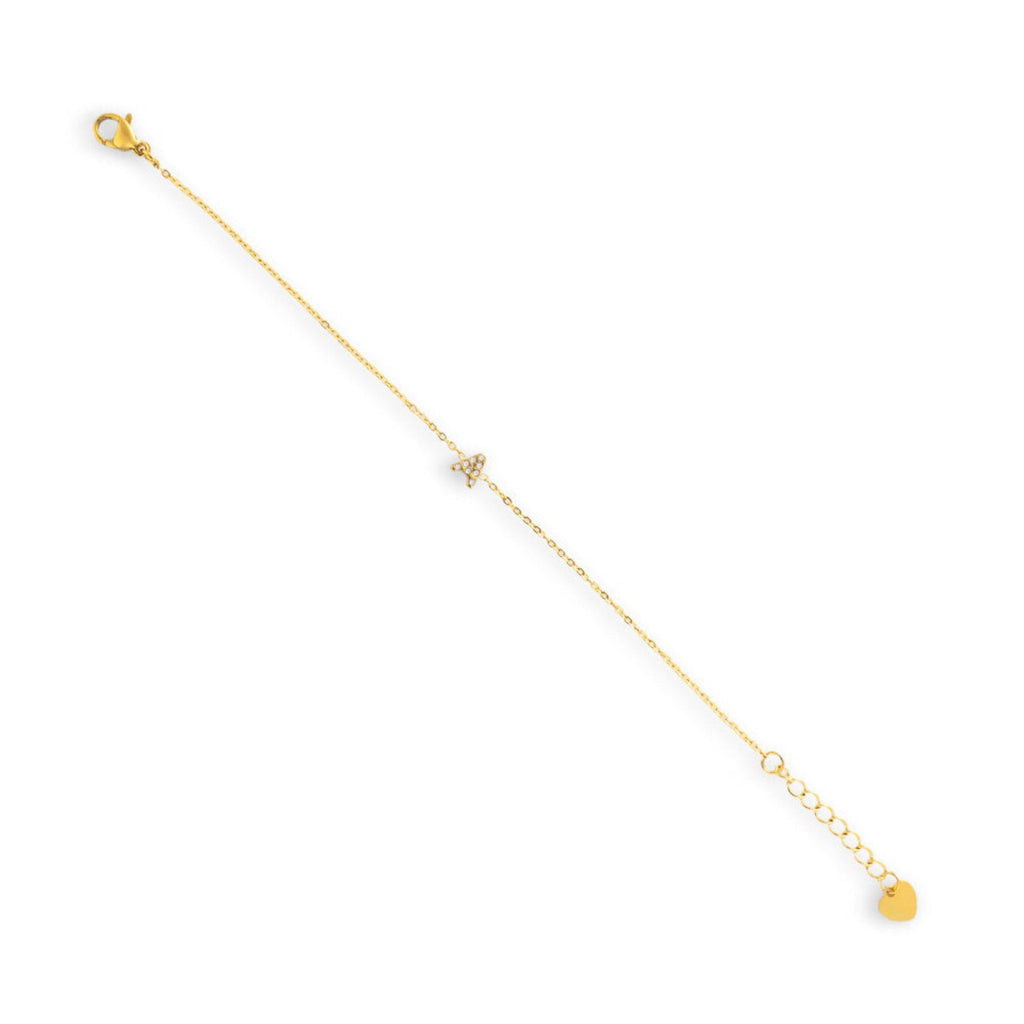Initial A Crystal Bracelet - Vantage Jewelry