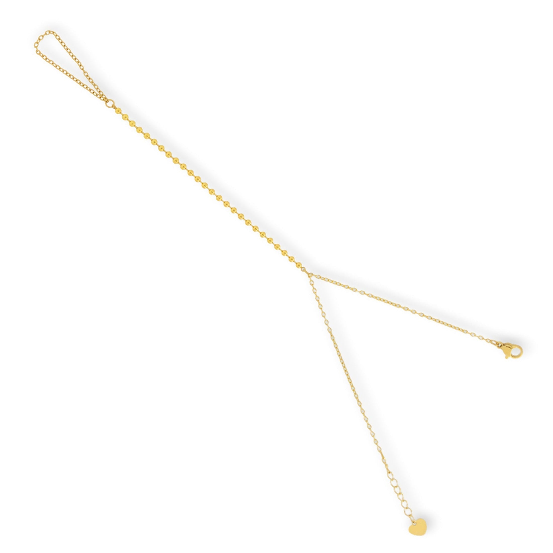 Delicate Ball Chain Hand Bracelet - Vantage Jewelry