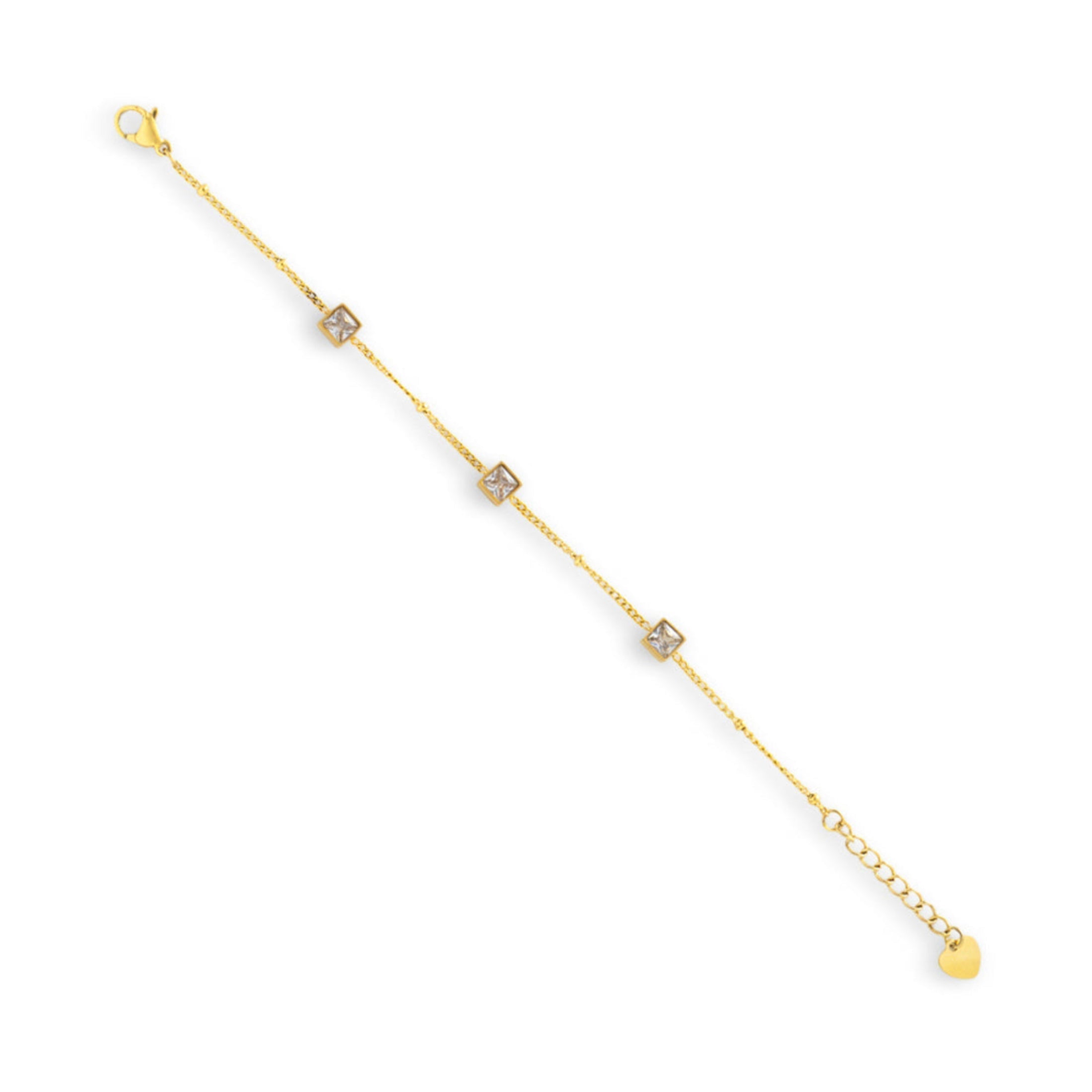 Princess Crystal Station Bracelet - Vantage Jewelry