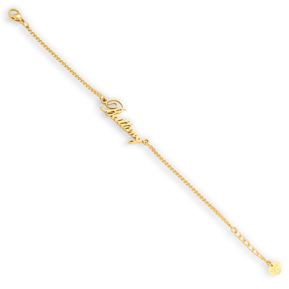 Custom/Personalized Heart Nameplate Curb Bracelet - Vantage Jewelry