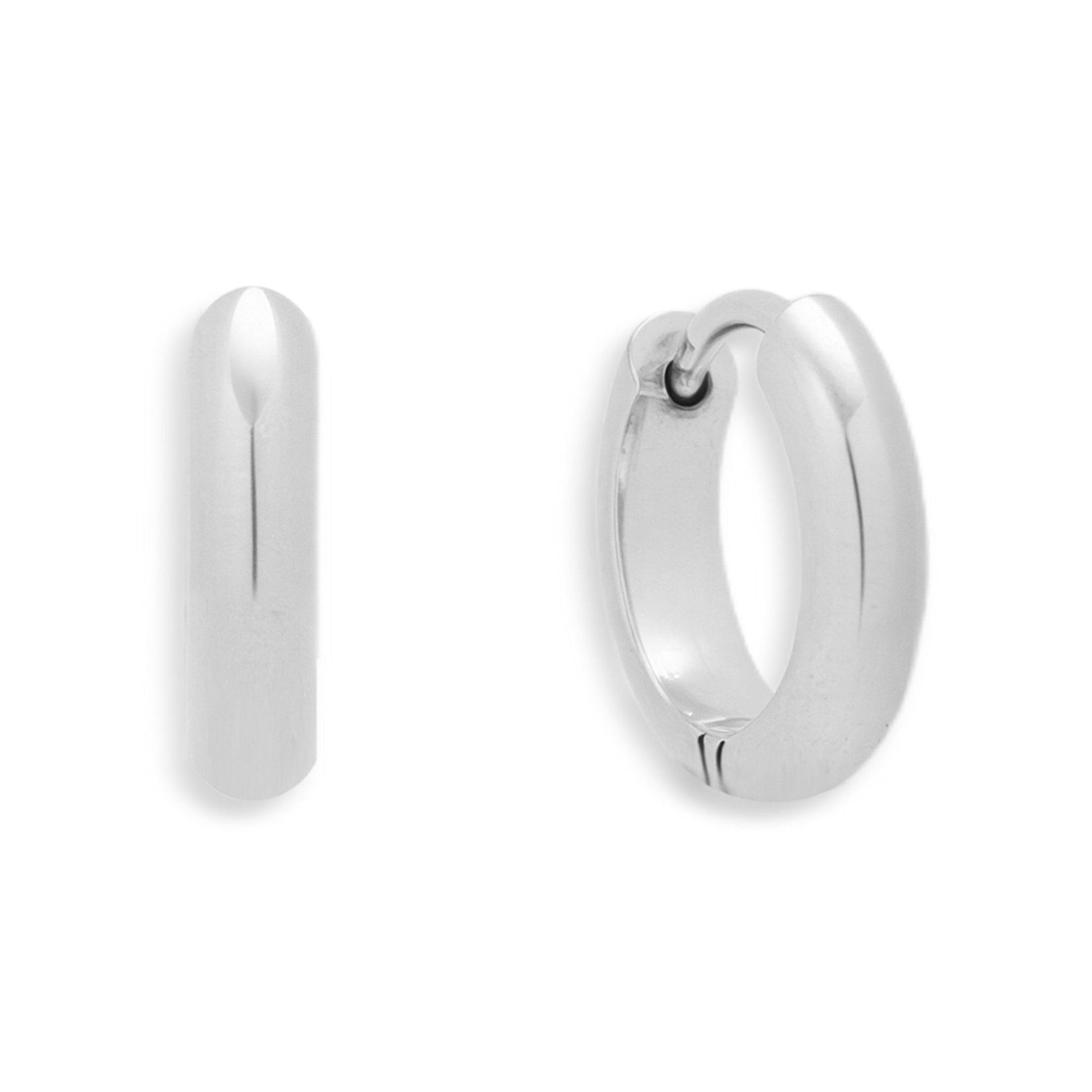 Smooth Curve Hoop Earrings - Vantage Jewelry
