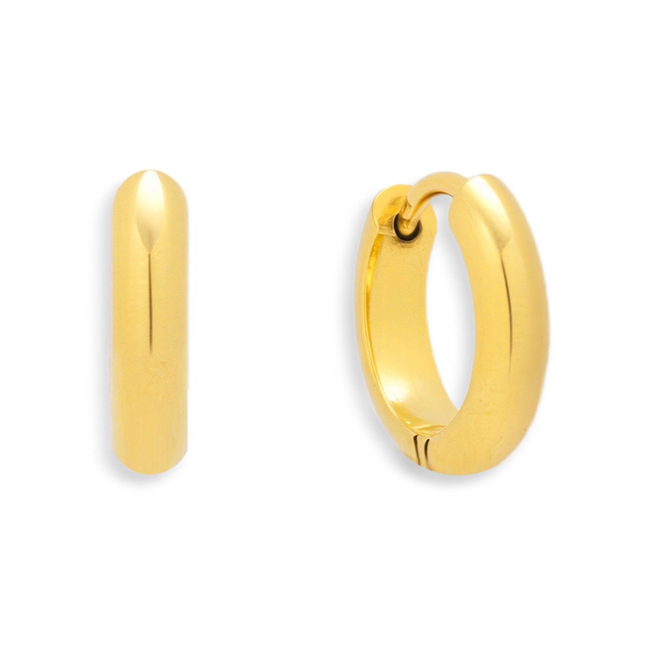 Smooth Curve Hoop Earrings - Vantage Jewelry