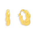 Chunky Twisted Hoop Earrings - Vantage Jewelry