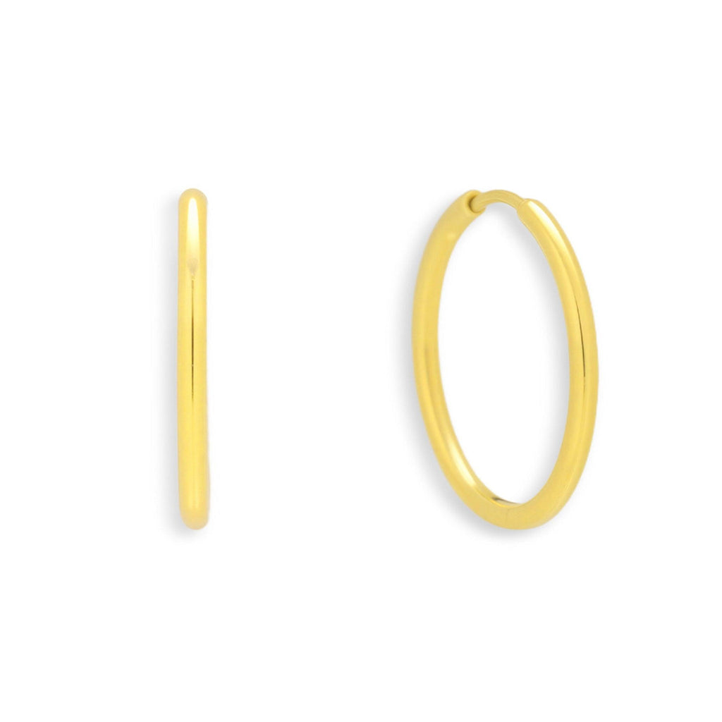 Thin Evryday Hoop Earrings - Vantage Jewelry
