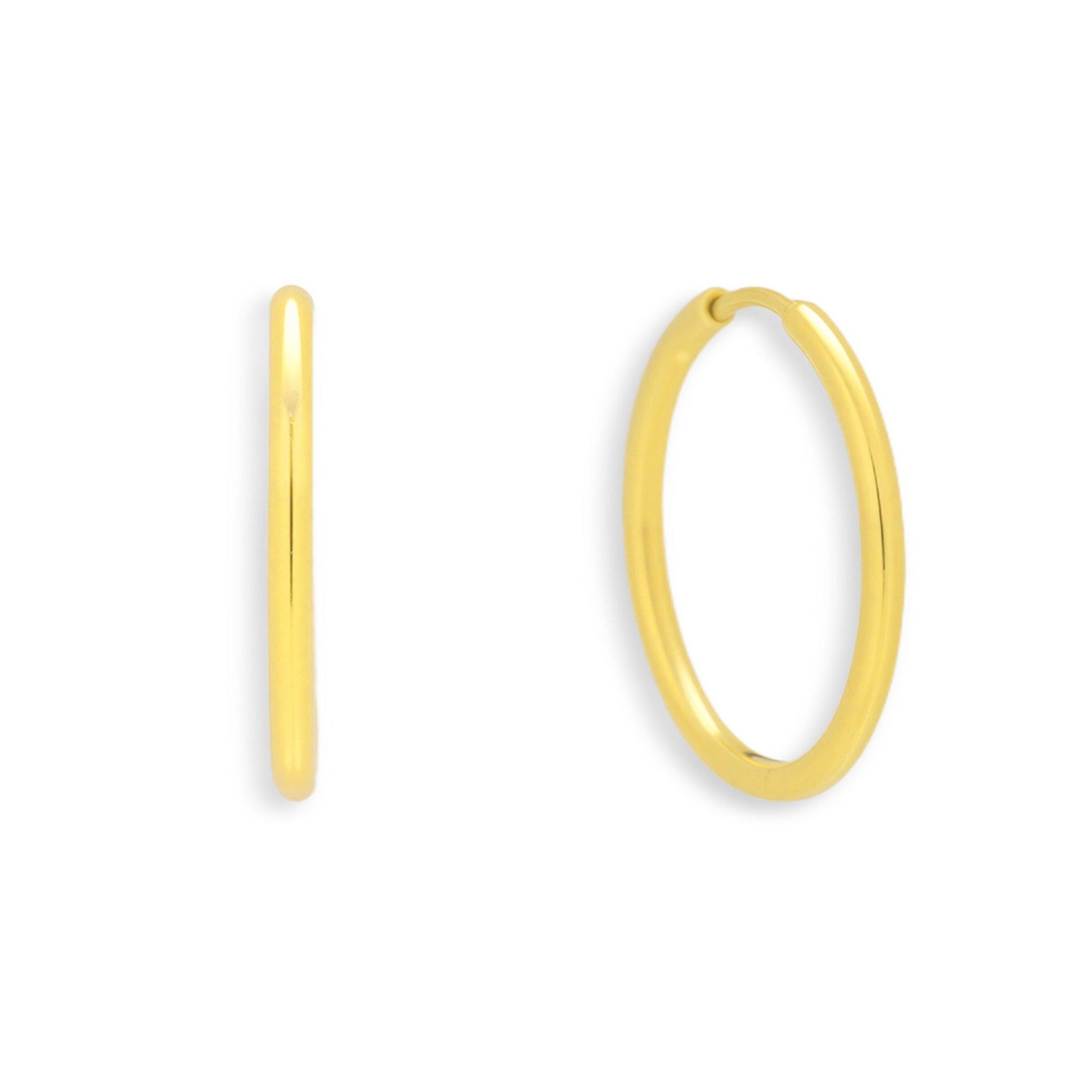 Thin Evryday Hoop Earrings - Vantage Jewelry