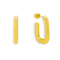 Rounded Square Hoop Earrings - Vantage Jewelry