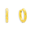 Crystal Dot Hoop Earrings - Vantage Jewelry