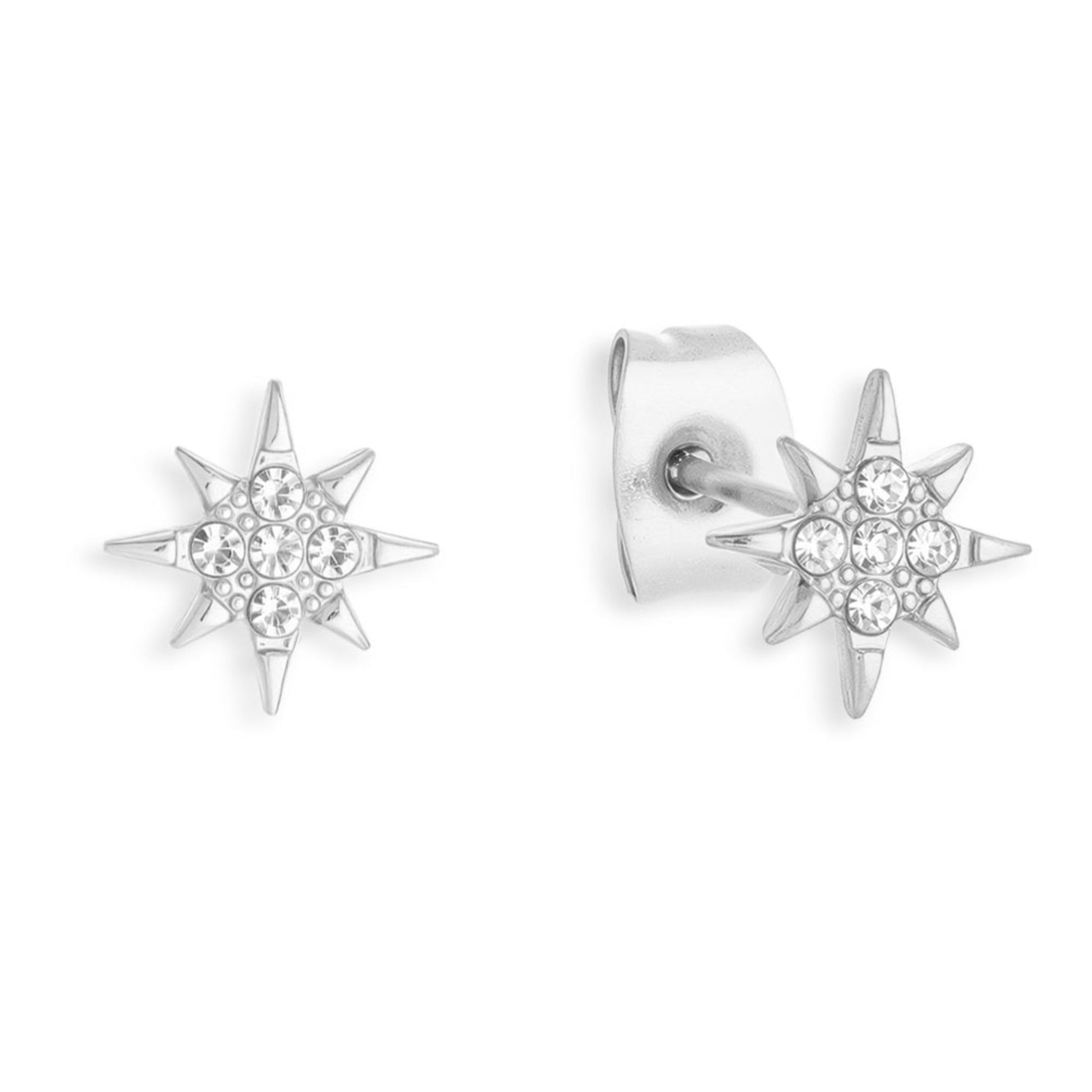 North Star Crystal Studs - Vantage Jewelry