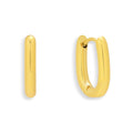 Bold Oval Hoop Earrings - Vantage Jewelry