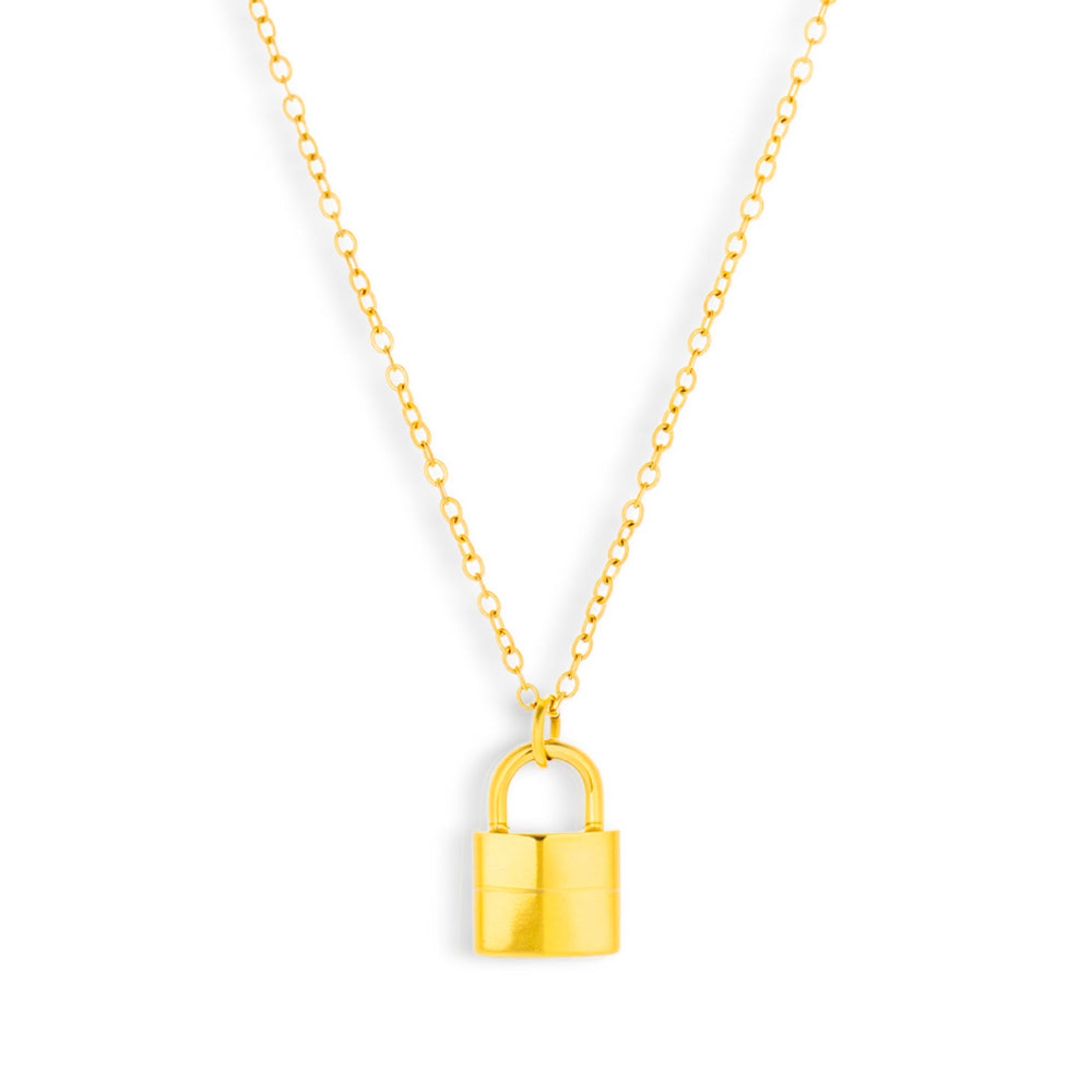 Lock Pendant Necklace - Vantage Jewelry