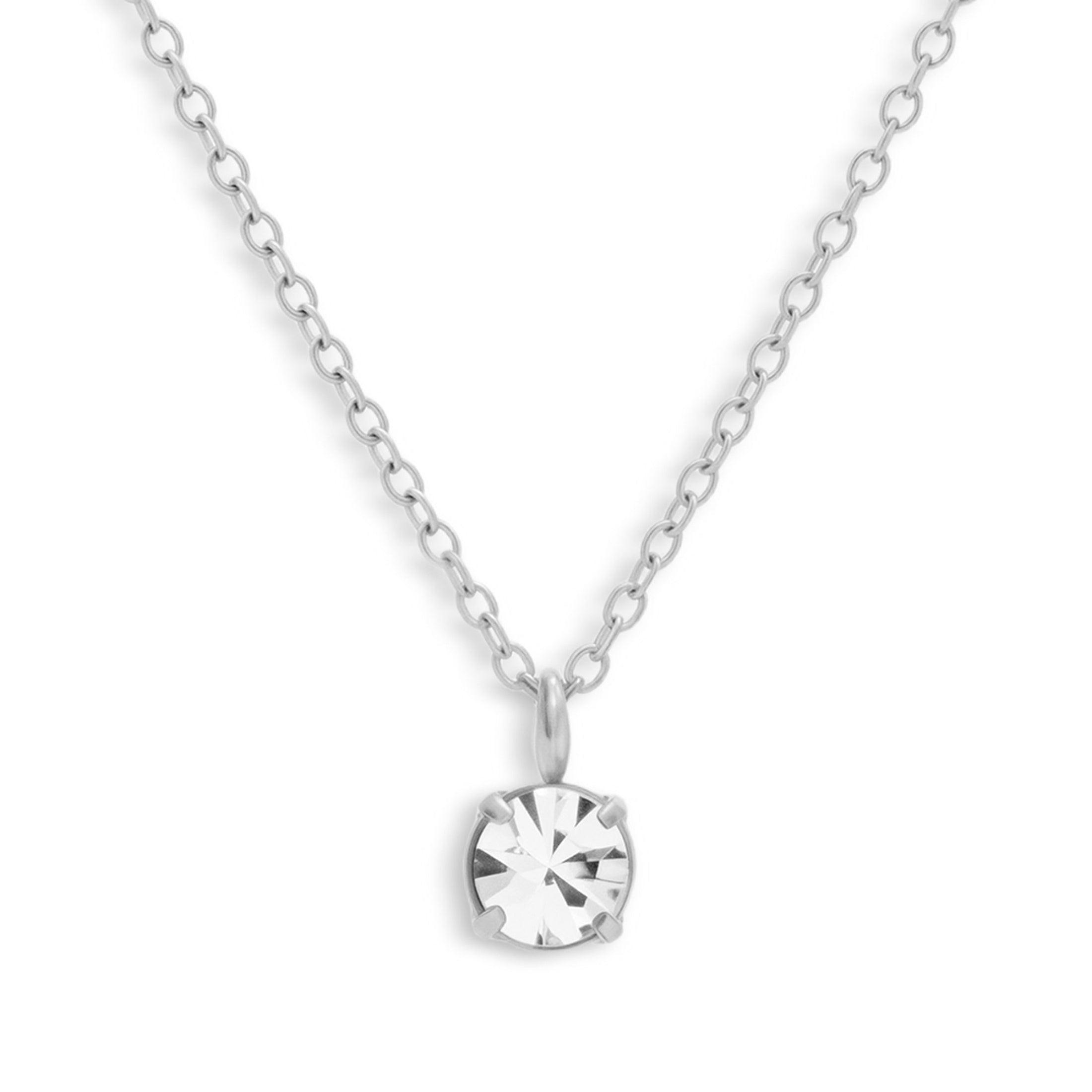 Solitaire Crystal Necklace - Vantage Jewelry