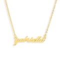 Custom/Personalized Lowercase Nameplate Cable Necklace - Vantage Jewelry