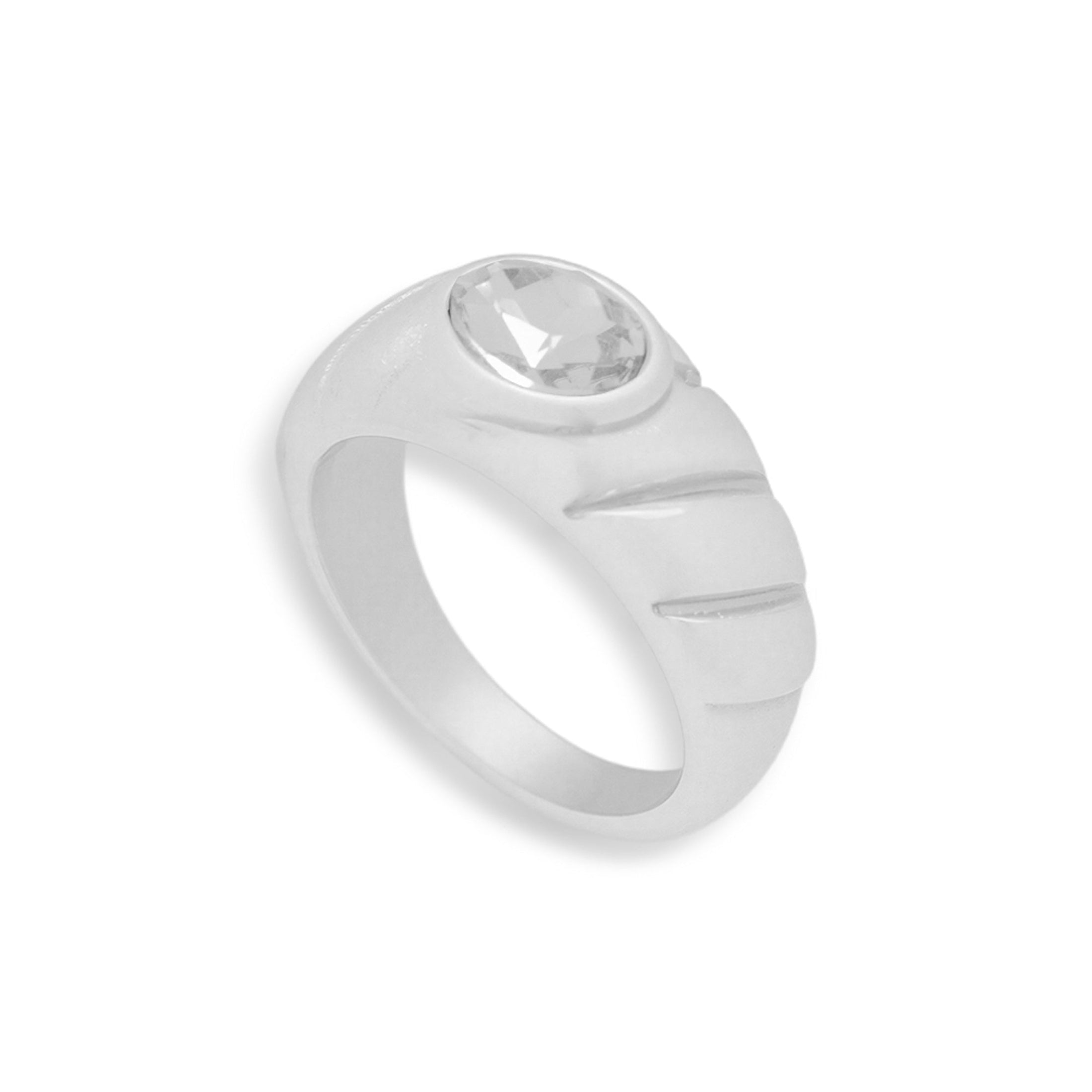 Oval Stone Dome Ring - Vantage Jewelry