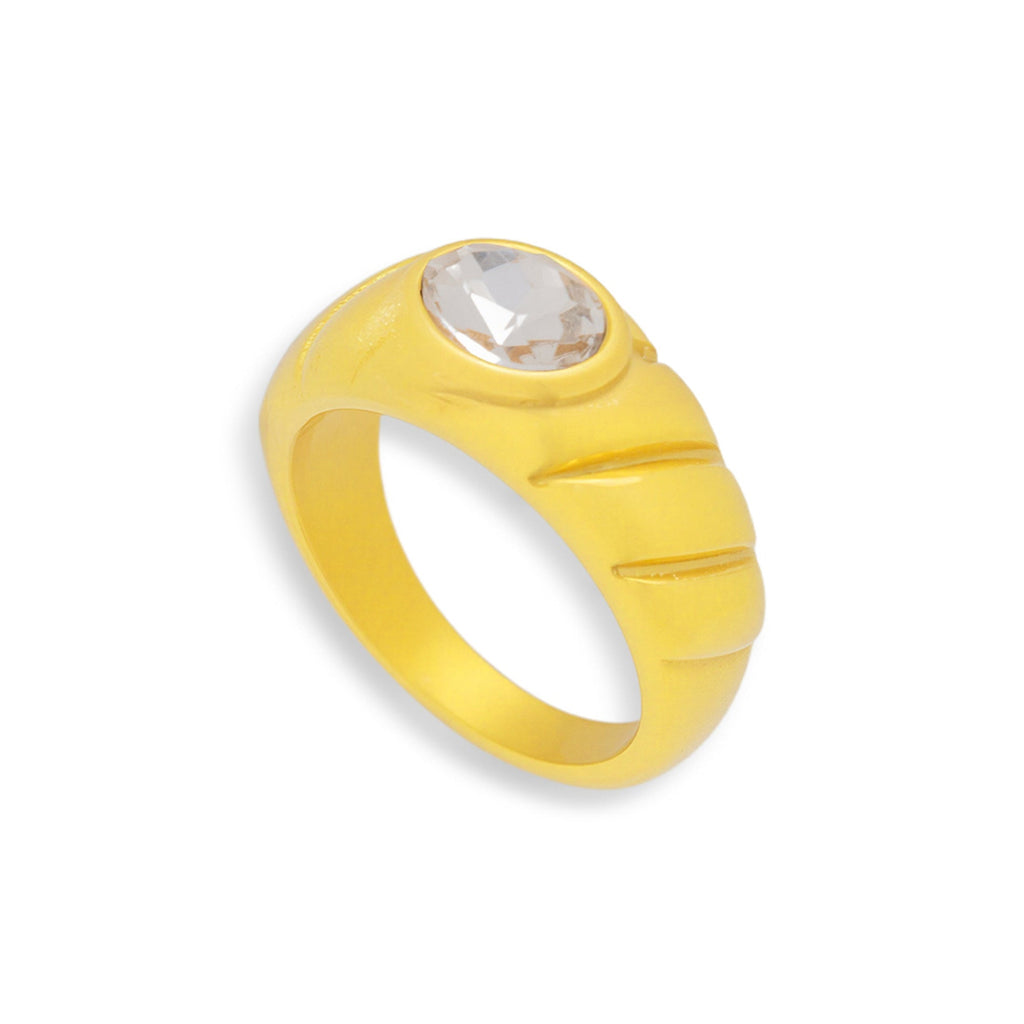 Oval Stone Dome Ring - Vantage Jewelry