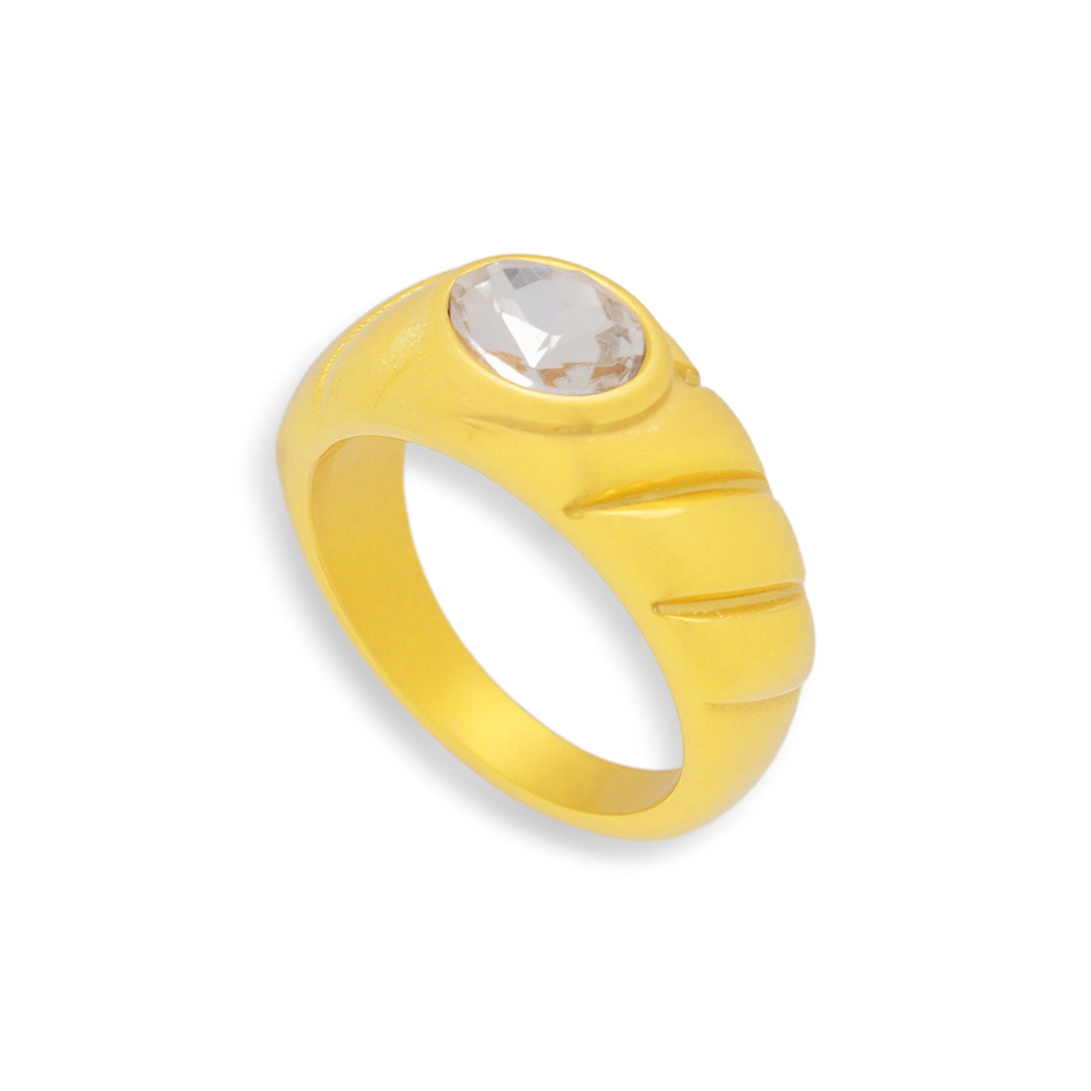 Oval Stone Dome Ring - Vantage Jewelry