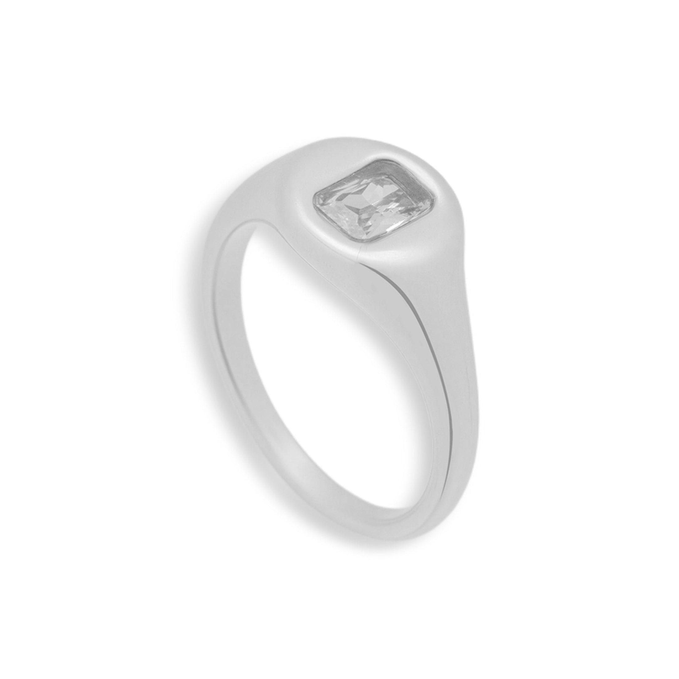 Crystal Cushion Dome Ring - Vantage Jewelry