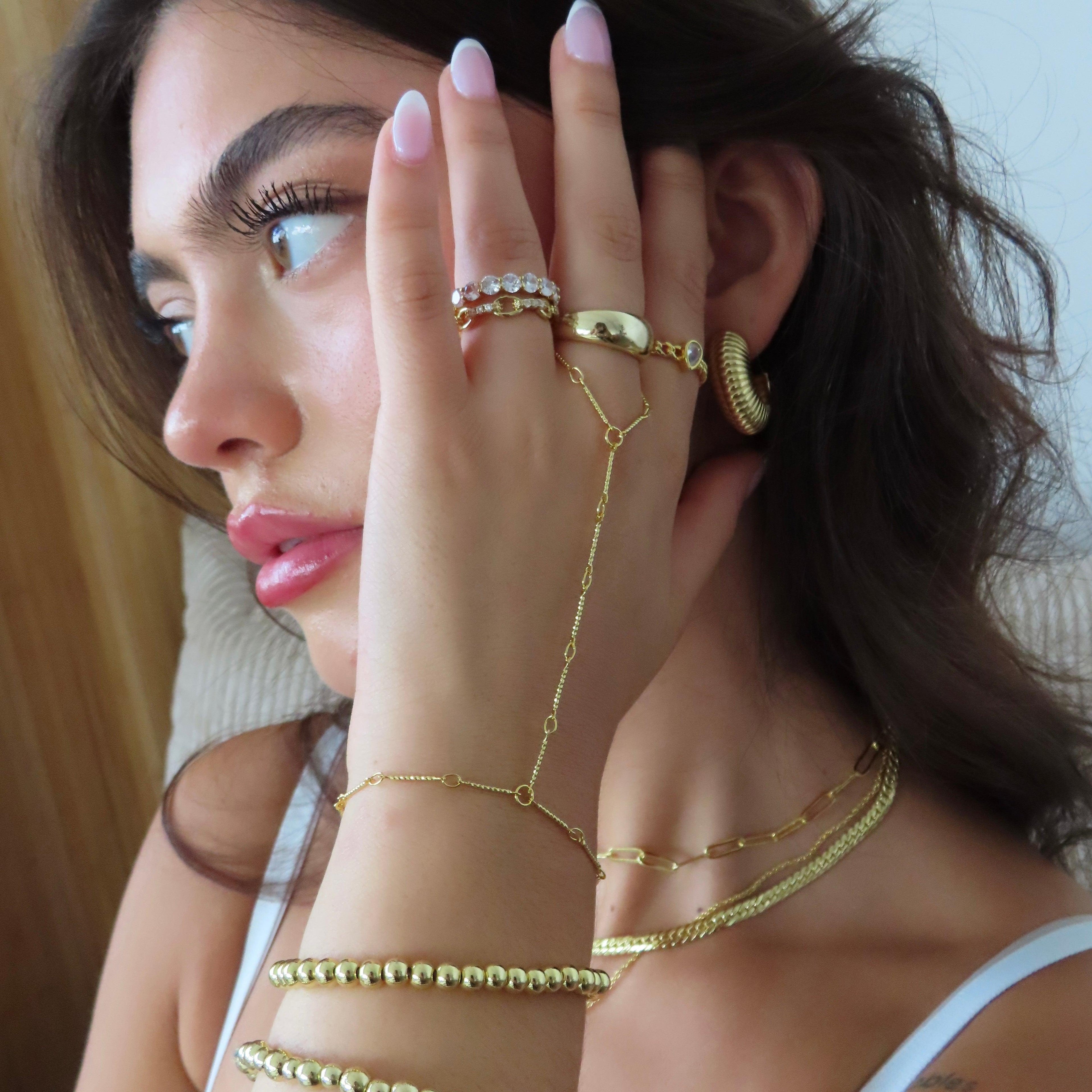 Bar Hand Chain - Vantage Jewelry