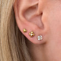Sweetheart Flat Back Earrings Set - Vantage Jewelry