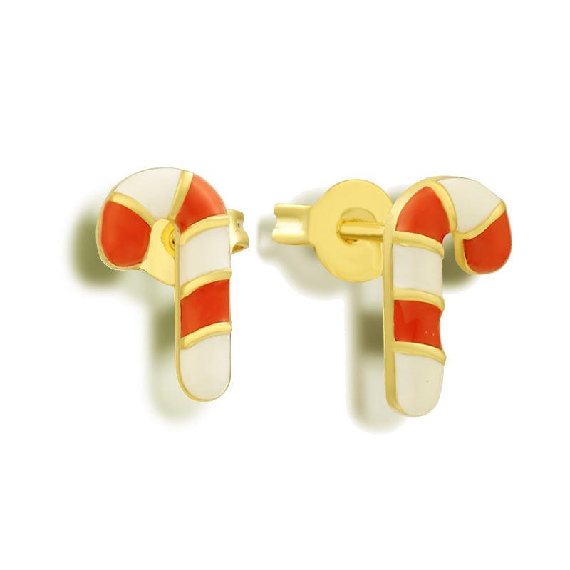 Candy Cane Earrings - Vantage Jewelry
