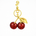 Red Cherry Bag Charm - Vantage Jewelry