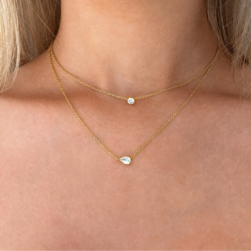 Whisper Shine Necklace 2 Piece Set - Vantage Jewelry