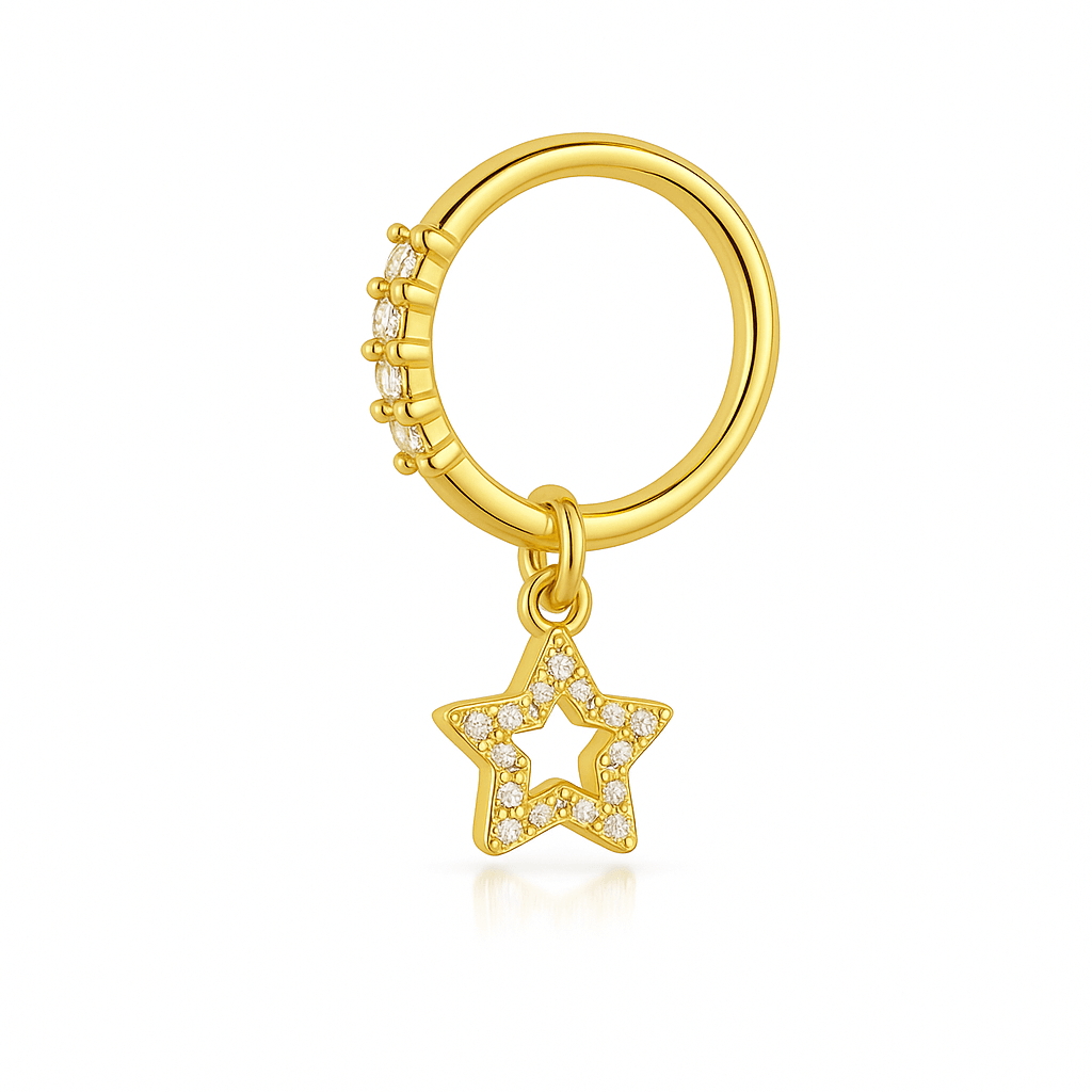 Shine Star Nose Ring - Vantage Jewelry