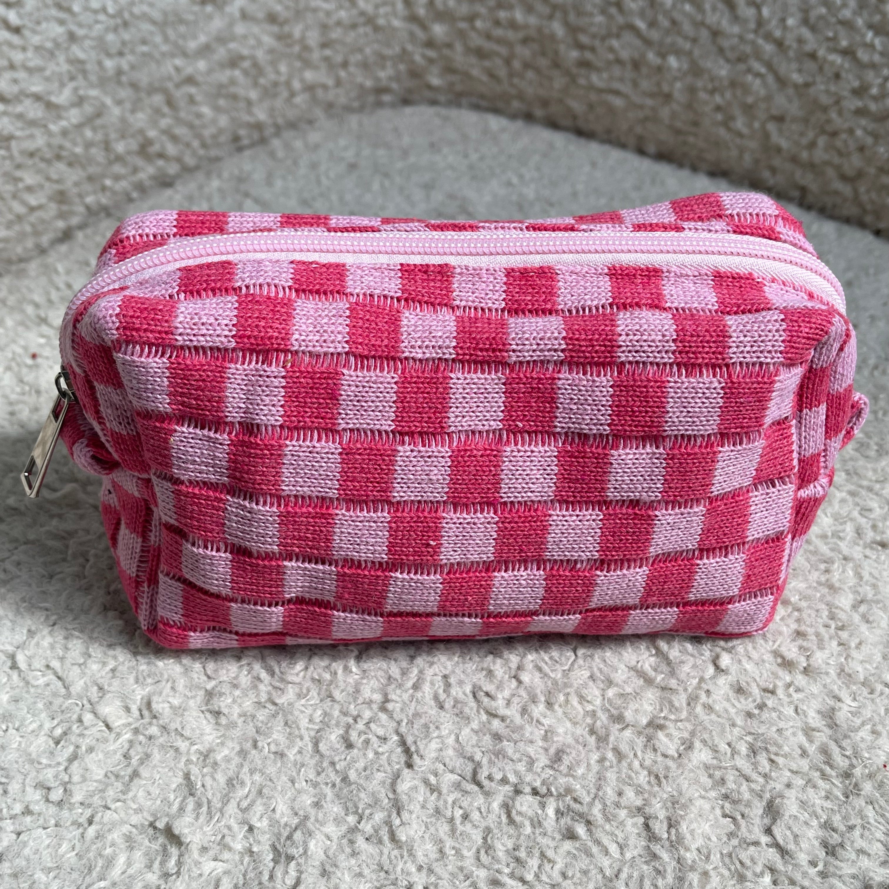 Checkered Toiletry Bag - Vantage Jewelry