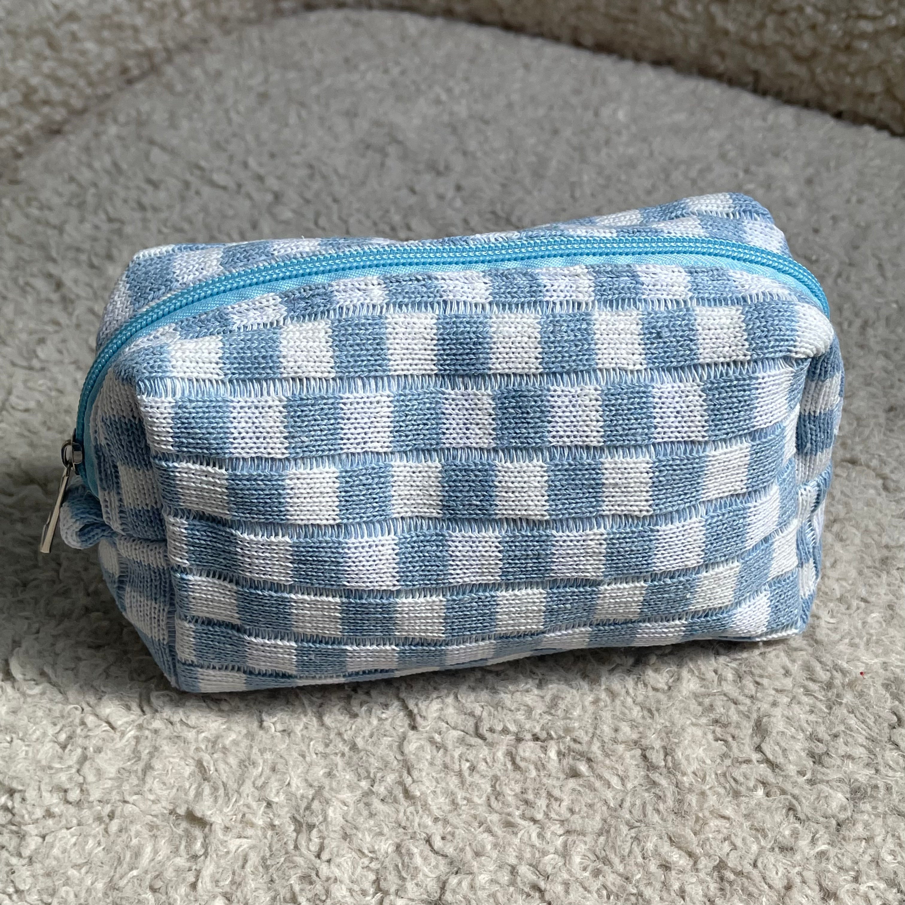 Checkered Toiletry Bag - Vantage Jewelry