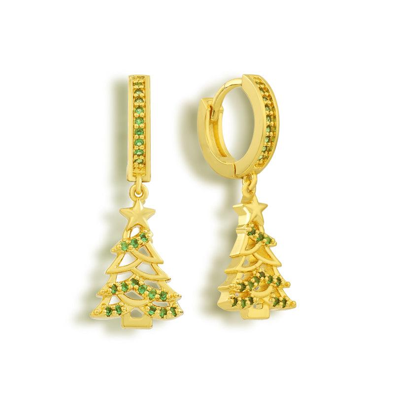 Christmas Tree Earrings - Vantage Jewelry