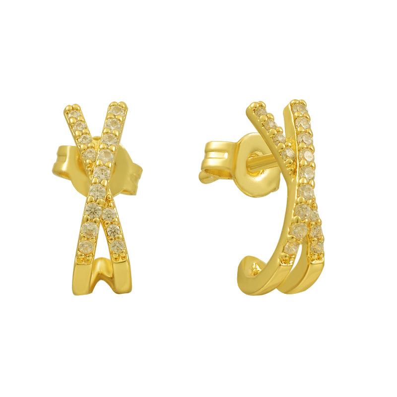 Crossover Earrings - Vantage Jewelry