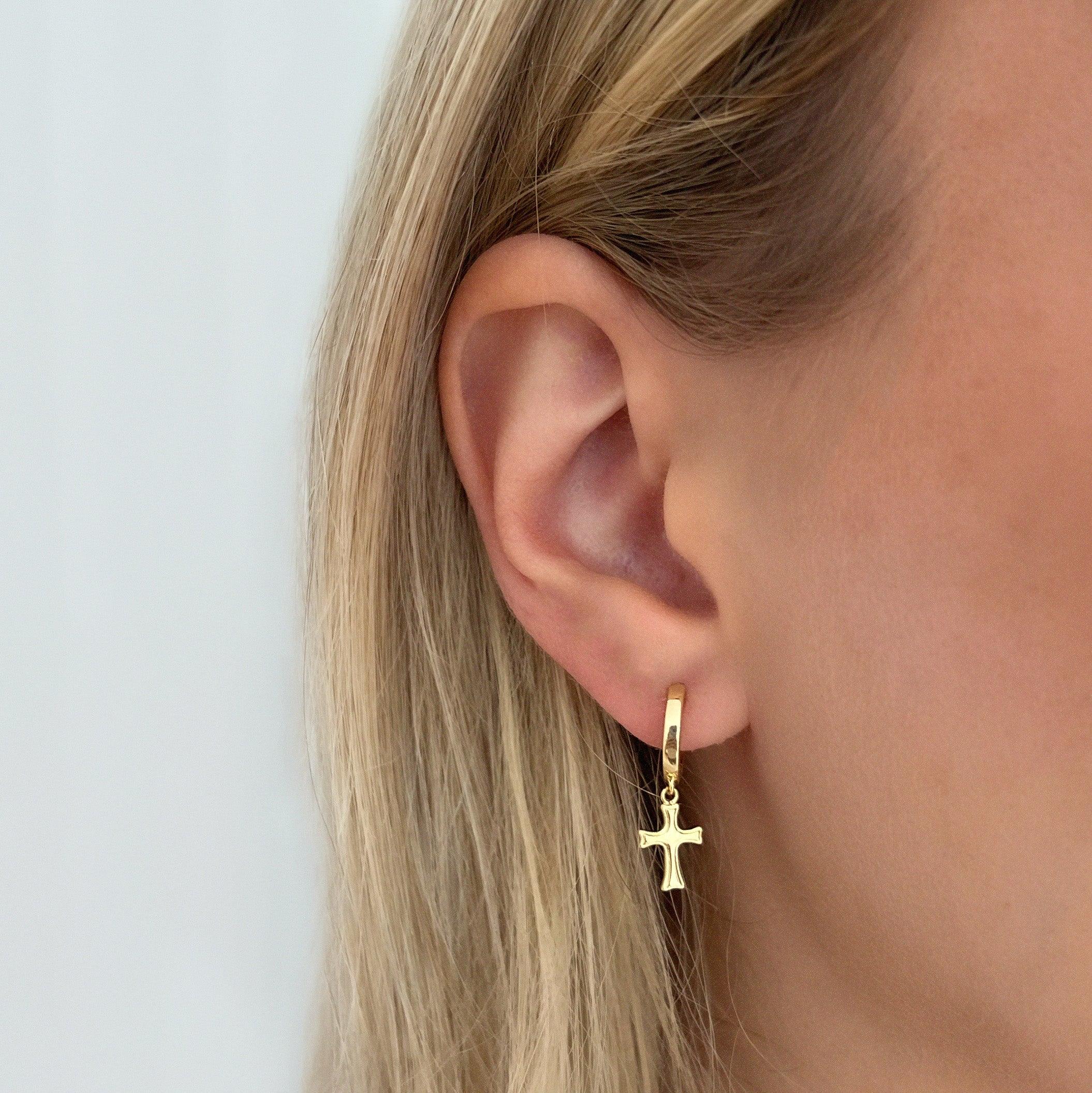 Crossed Off Earrings - Vantage Jewelry