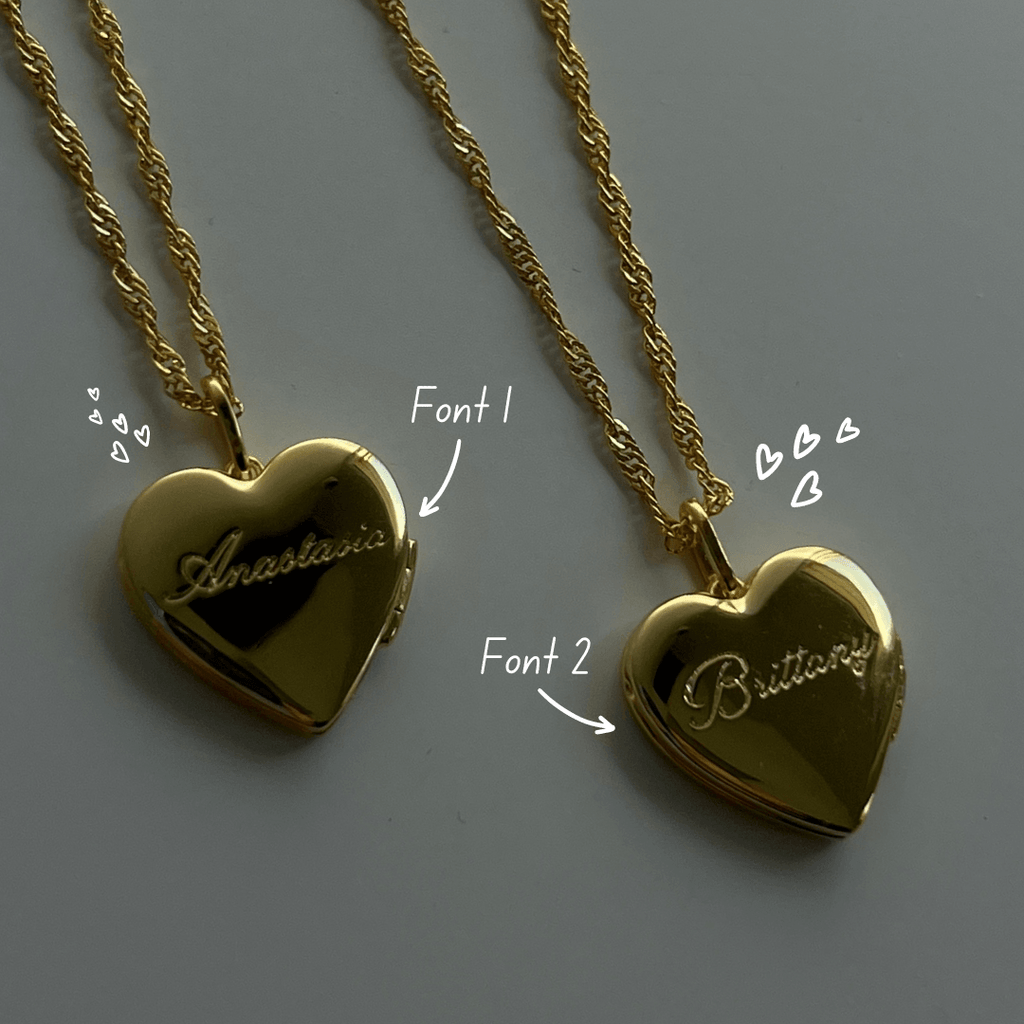 Custom/Personalized Heart Locket Necklace - Vantage Jewelry