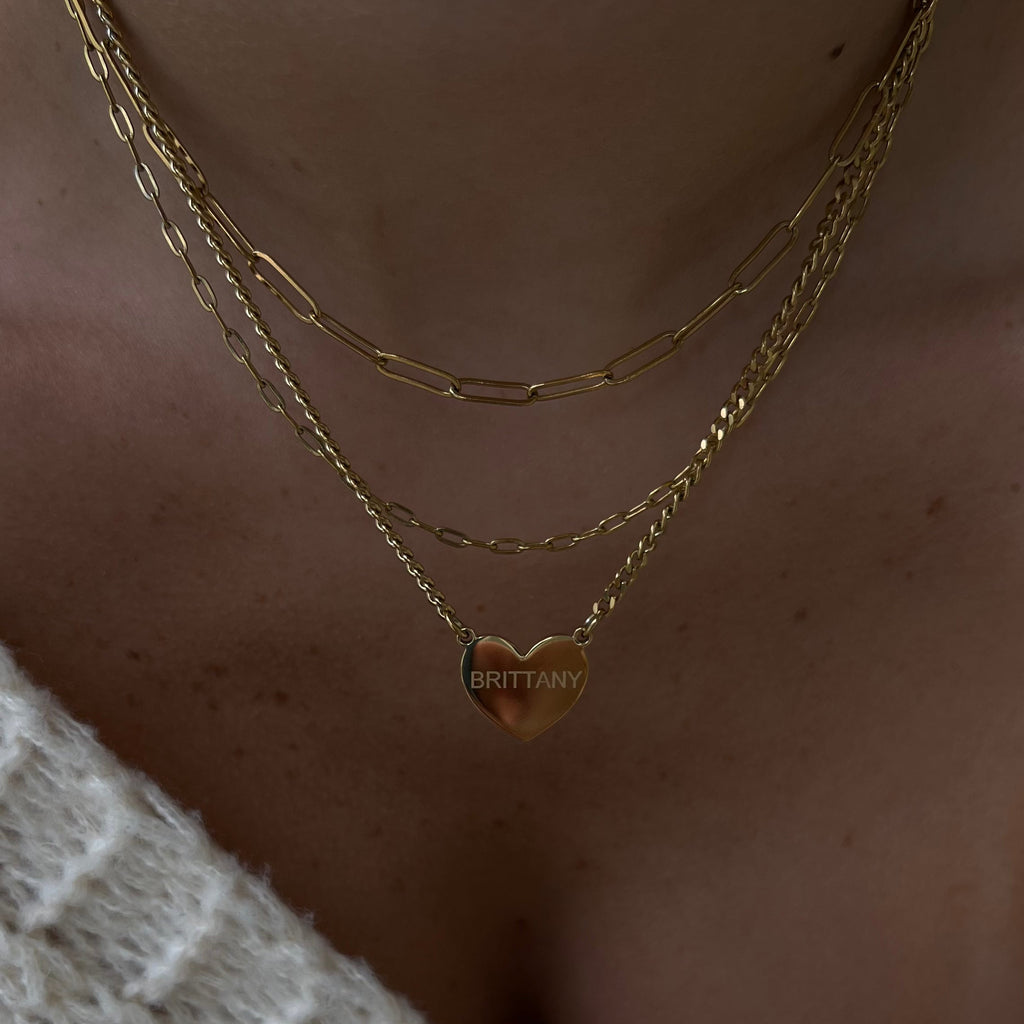 Custom/Personalized Heart Necklace - Vantage Jewelry