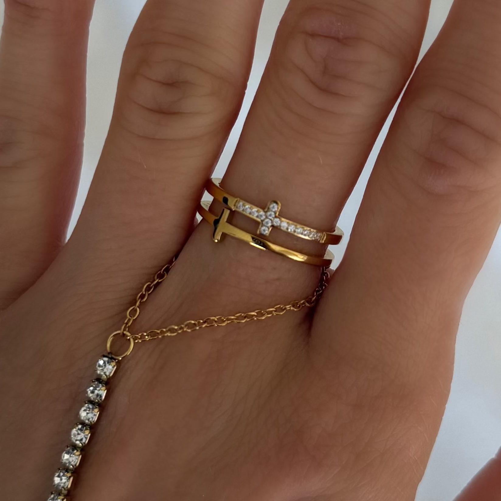 Divine Darling Cross Ring - Vantage Jewelry