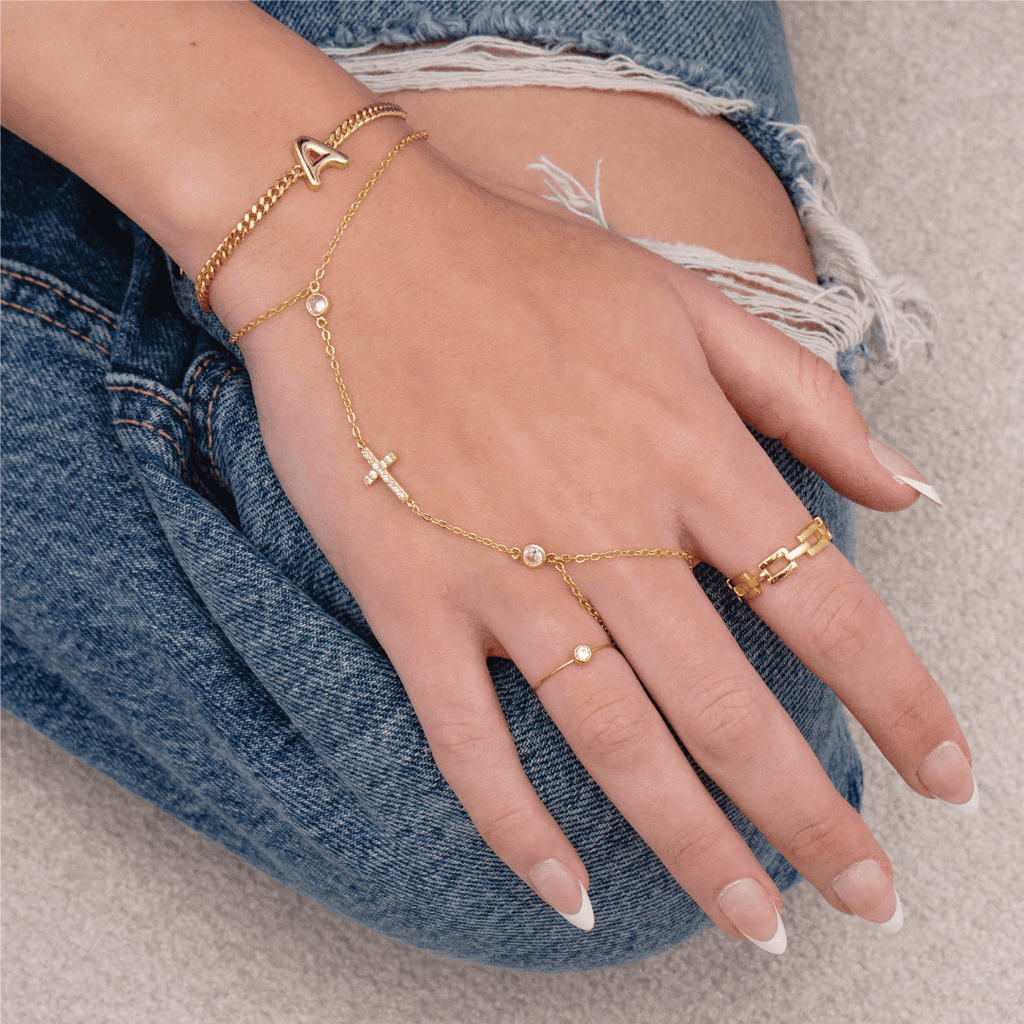 Don't Cross Me Hand Chain - Vantage Jewelry