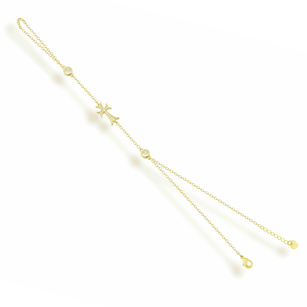 Double Cross Me Hand Chain - Vantage Jewelry