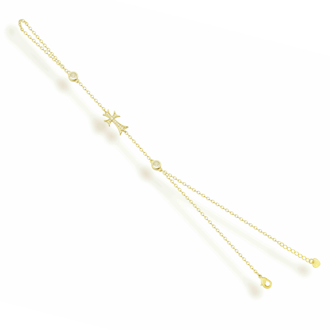 Double Cross Me Hand Chain - Vantage Jewelry
