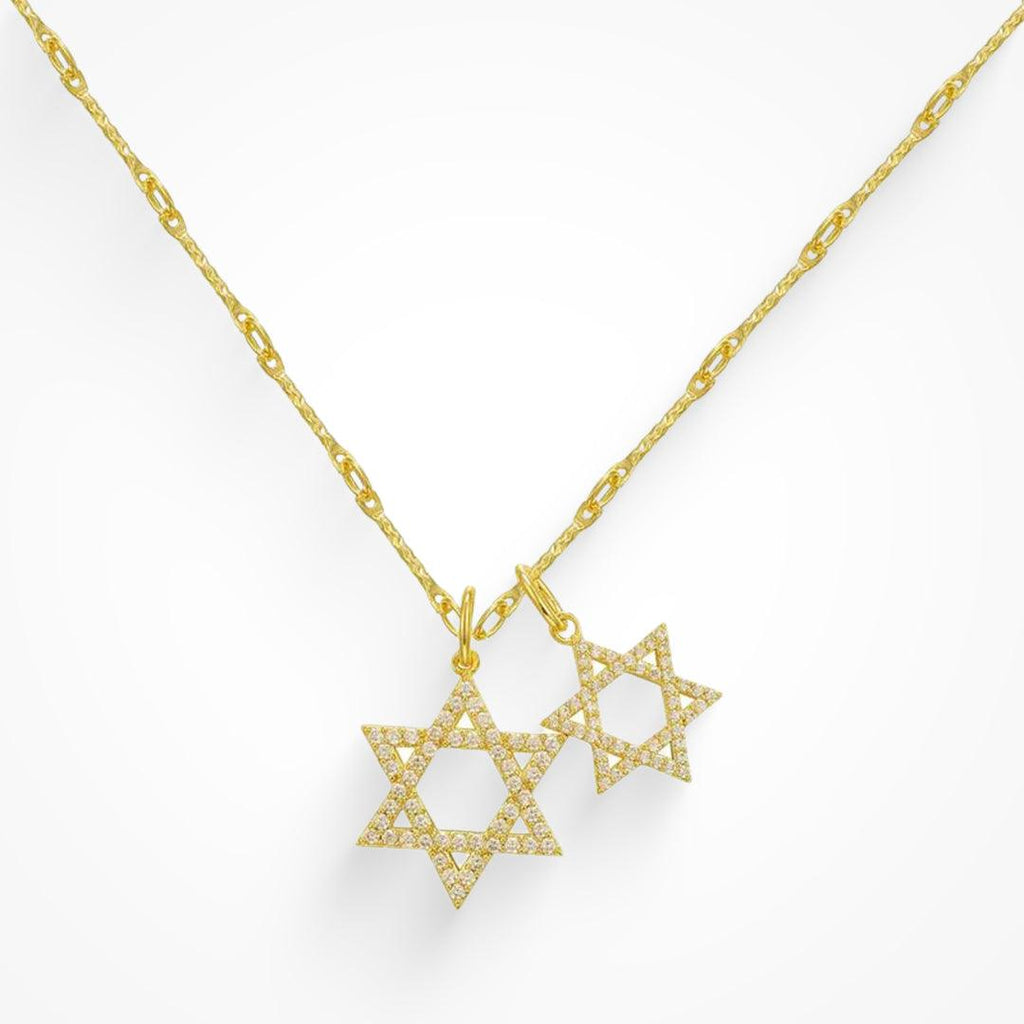 Double Star Necklace - Vantage Jewelry