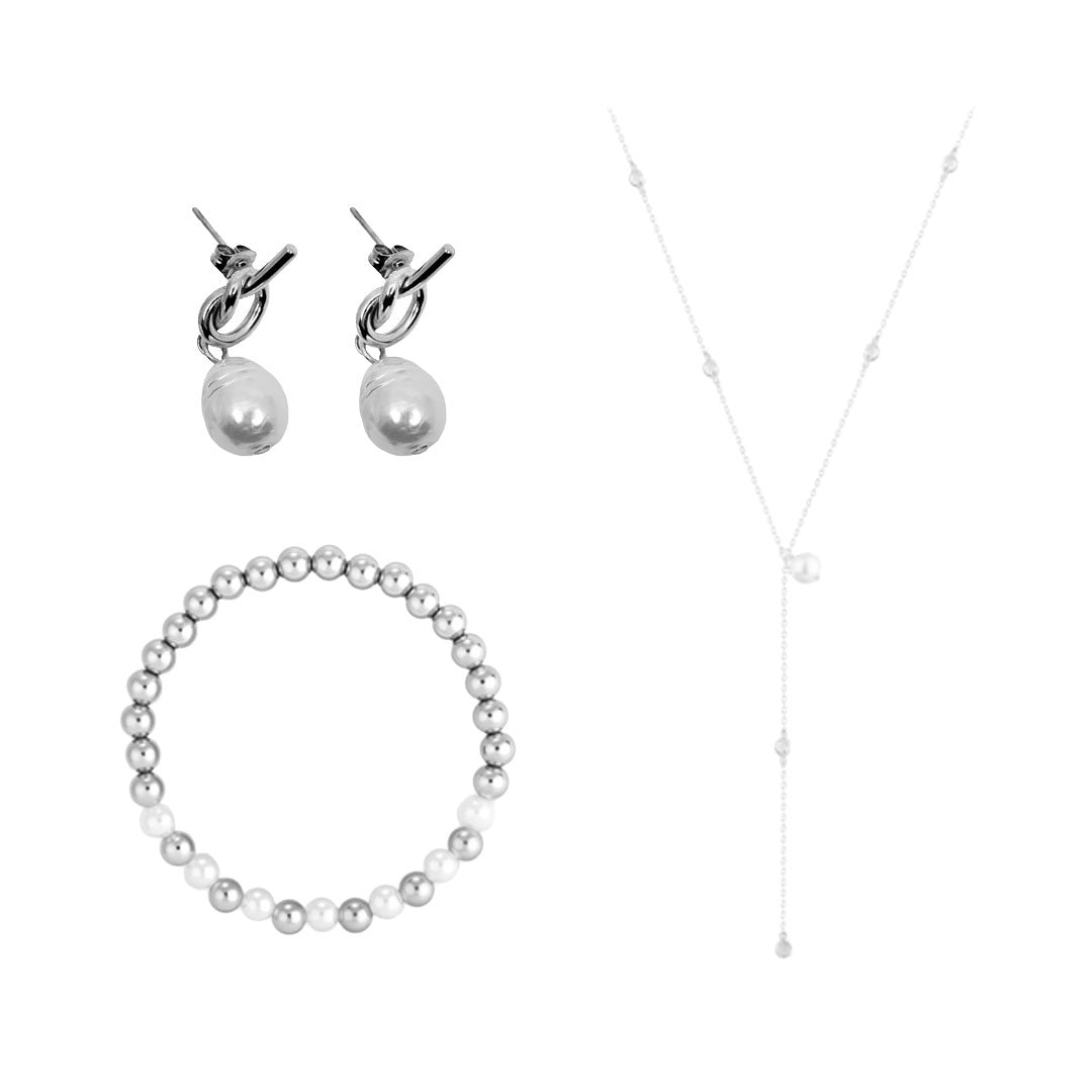 Eternal Pearl Jewelry Set Bundle - Vantage Jewelry