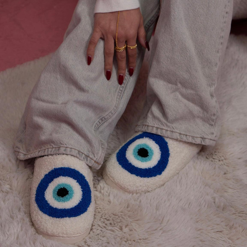 Evil Eye Slippers - Vantage Jewelry